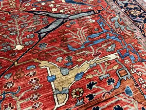 New Red Afghanistan Faryab Garrus Bijar 6' X 9'