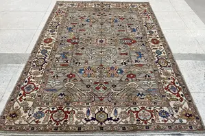 New Grey Afghanistan Aryana Modern Tribal 6' X 9'
