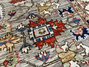 New Grey Afghanistan Aryana Modern Tribal 6' X 9'
