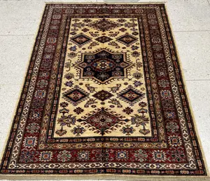 New Ivory Afghanistan Kazak 4' X 6'