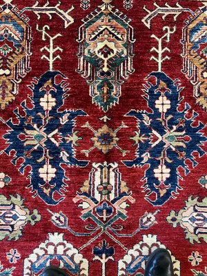 New Red Afghanistan Kazak 6' X 9'