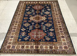 New Blue Afghanistan Kazak 6' X 9'