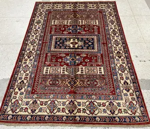 New Red Afghanistan Kazak 5' X 7'