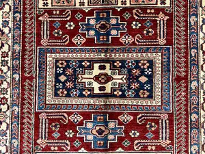 New Red Afghanistan Kazak 5' X 7'