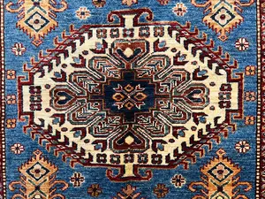 New Blue Afghanistan Kazak 4' X 6'