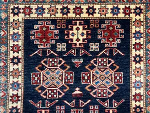 New Navy Afghanistan Kazak 3' X 5'