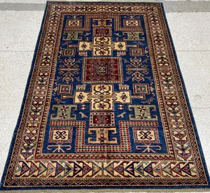New Blue Afghanistan Kazak 4' X 6'