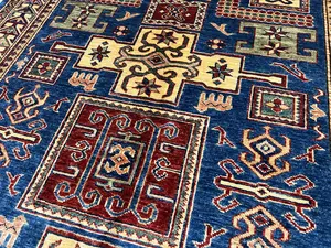 New Blue Afghanistan Kazak 4' X 6'