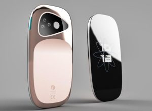 New-age future cell phone inspired product design.