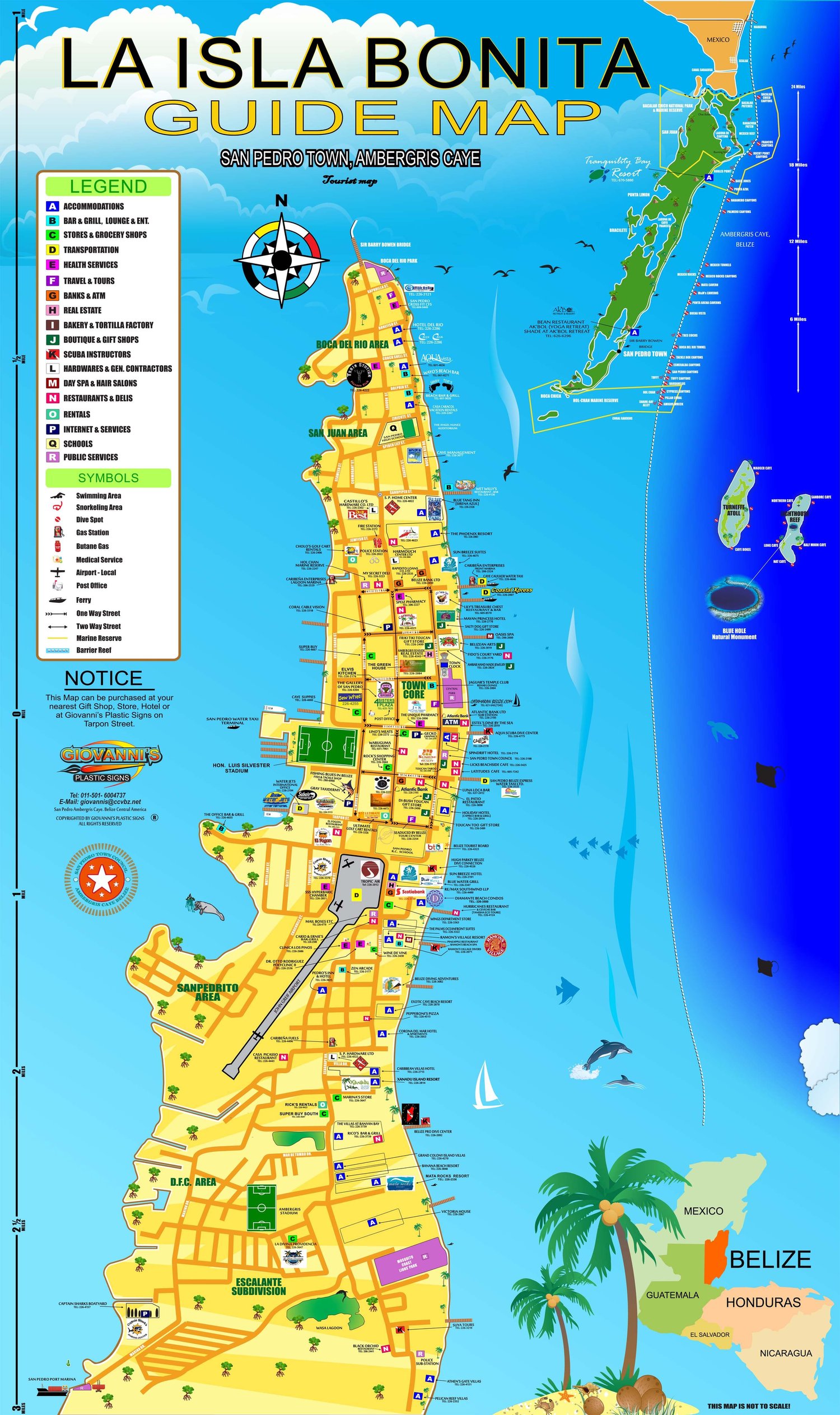 San Pedro Guide Map