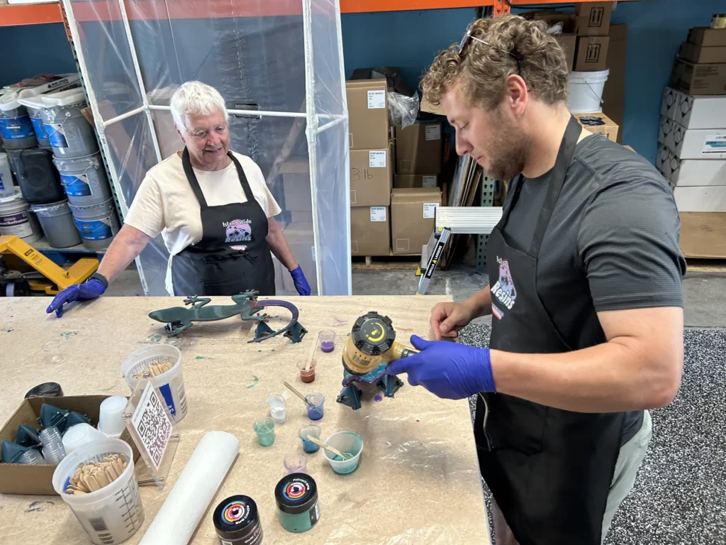 Will teaching a resin technique at the workbench