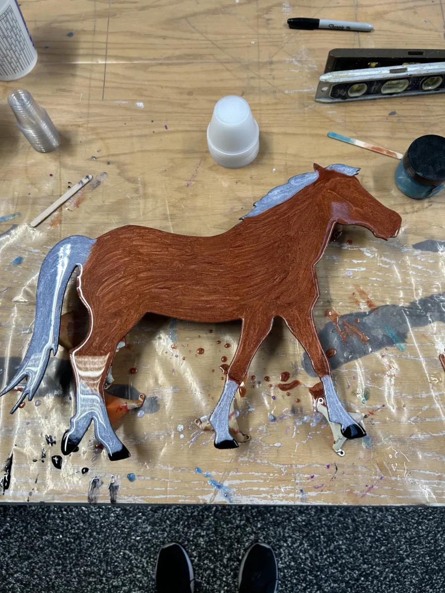 Horse cutout class piece