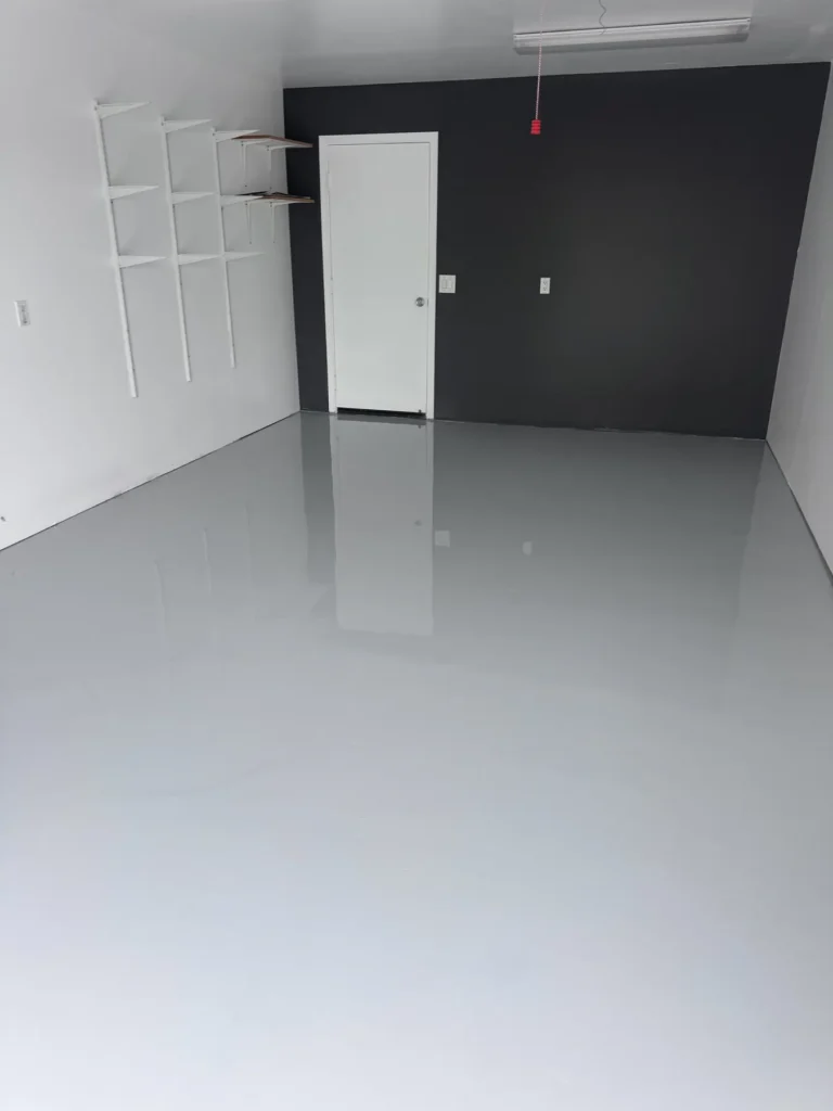 Light gray solid-color floor coating