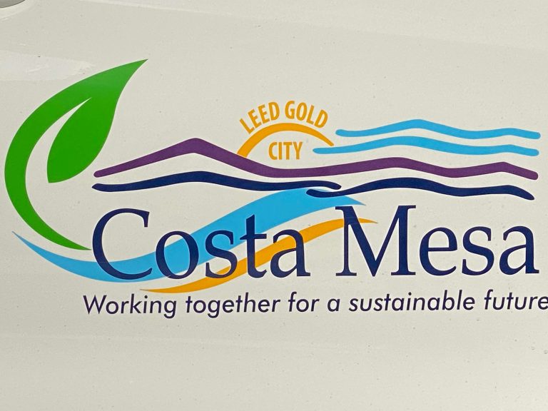 Costa Mesa City Sign