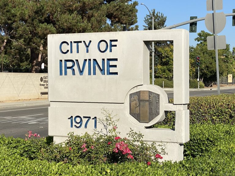 Irvine City Sign