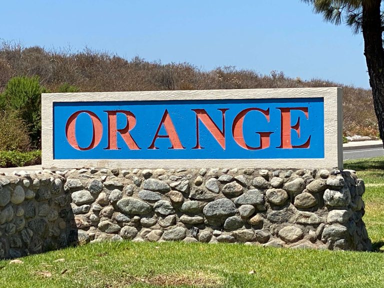 Orange City Sign