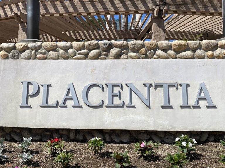 Placentia City Sign